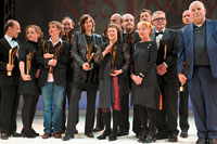 Die Preisträger Martin Wuttke (Bester Schauspieler), Sarah Viktoria Frick (Bester Nachwuchs), Barbara Frey (Beste deutschsprachige Aufführung), Johann Adam Oest (Beste Nebenrolle), Kathrin Röggla (Bestes Stück - Autorenpreis), Sabine Mitterecker (Beste Off-Produktion), Matthias Hartmann (Spezialpreis), Paulus Manker (Publikumspreis), Ulrike Kaufmann und Erwin Piplits (Lebenswerk), Alvis Hermanis (Beste Regie), Johannes Schütz (Beste Ausstattung)